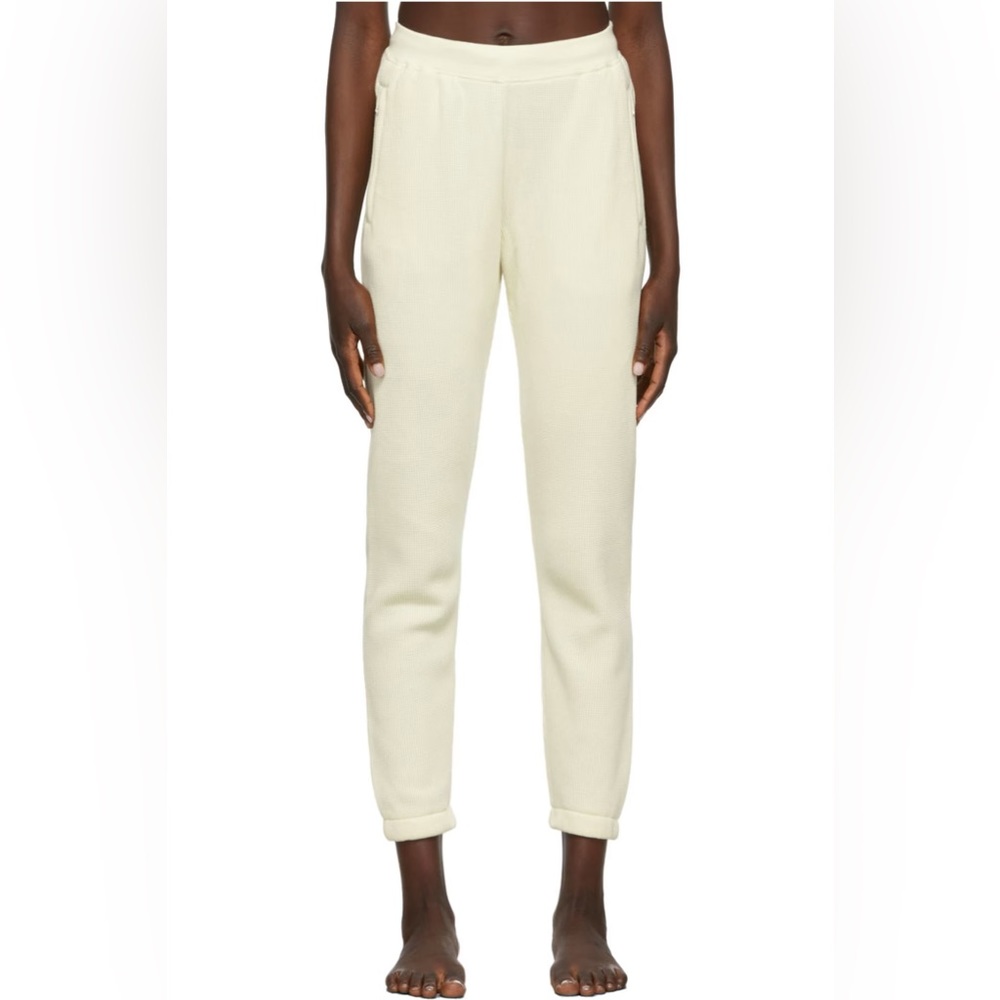 Skims off-white waffle knit lounge pant NWT
